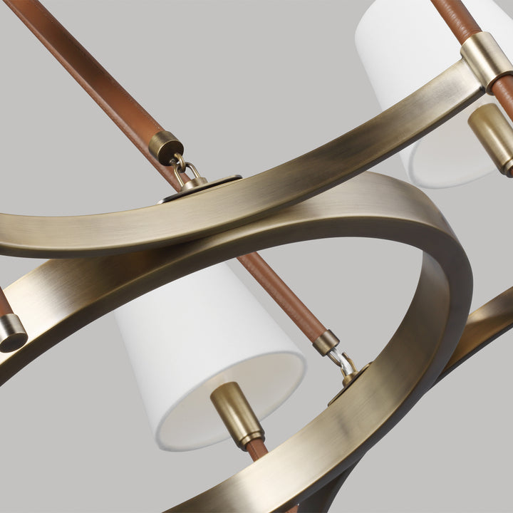 Visual Comfort Studio Canada - LC1006TWB - Six Light Chandelier - Katie - Time Worn Brass