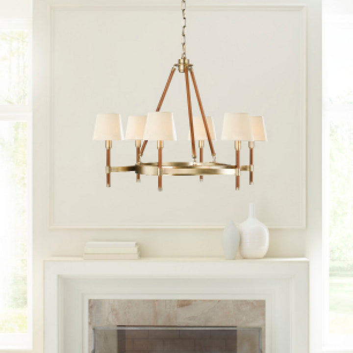 Visual Comfort Studio Canada - LC1006TWB - Six Light Chandelier - Katie - Time Worn Brass