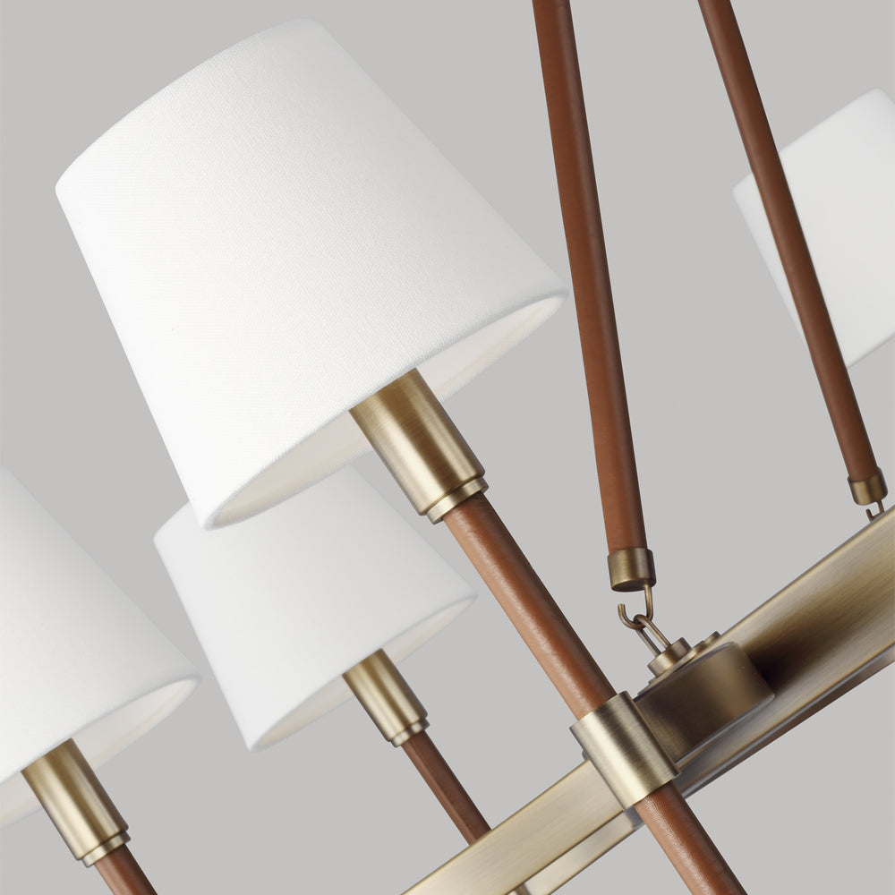 Visual Comfort Studio Canada - LC1018TWB - Eight Light Chandelier - Katie - Time Worn Brass