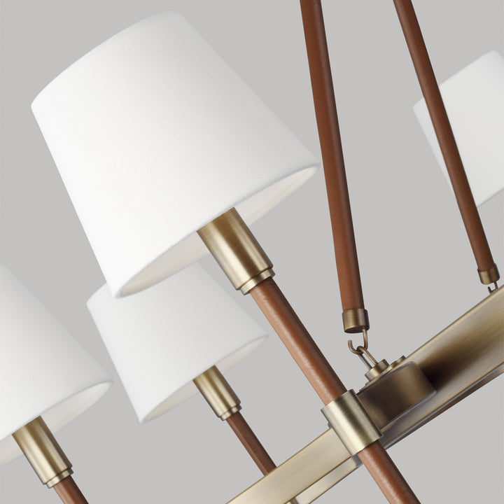 Visual Comfort Studio Canada - LC1018TWB - Eight Light Chandelier - Katie - Time Worn Brass