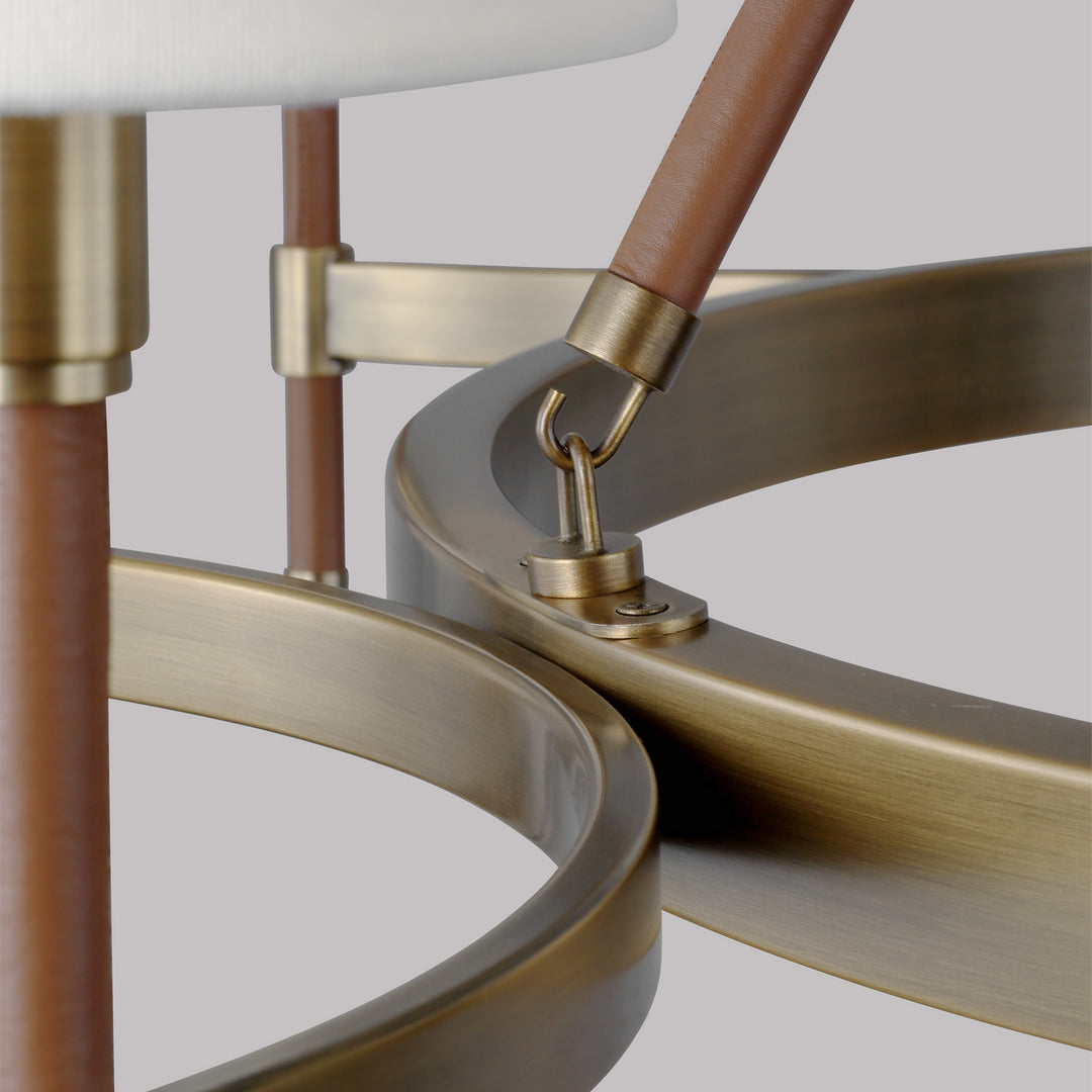 Visual Comfort Studio Canada - LC1018TWB - Eight Light Chandelier - Katie - Time Worn Brass