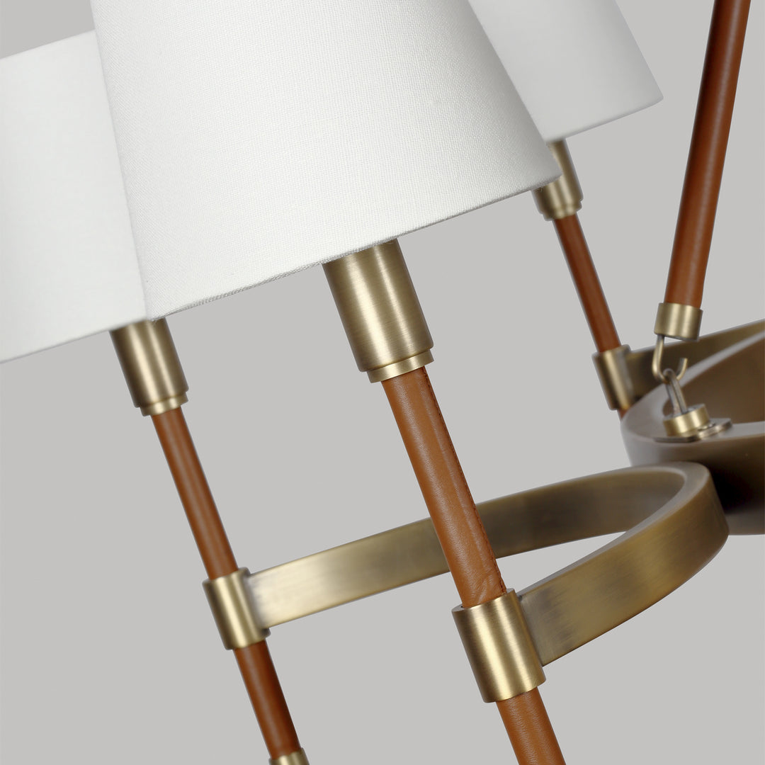 Visual Comfort Studio Canada - LC1018TWB - Eight Light Chandelier - Katie - Time Worn Brass
