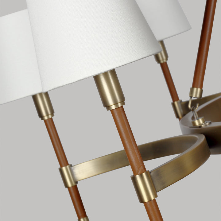 Visual Comfort Studio Canada - LC1018TWB - Eight Light Chandelier - Katie - Time Worn Brass