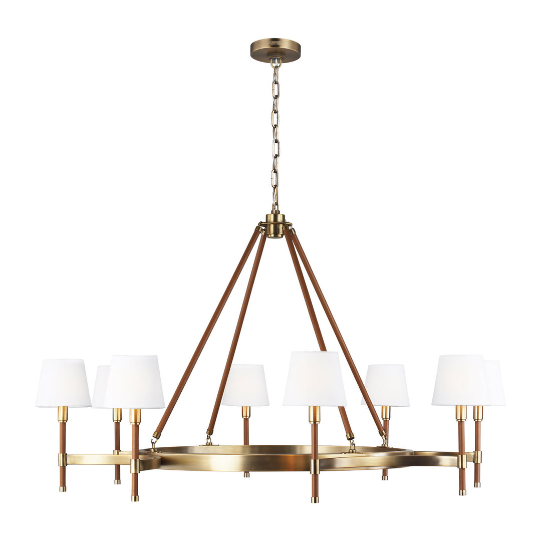 Visual Comfort Studio Canada - LC1018TWB - Eight Light Chandelier - Katie - Time Worn Brass