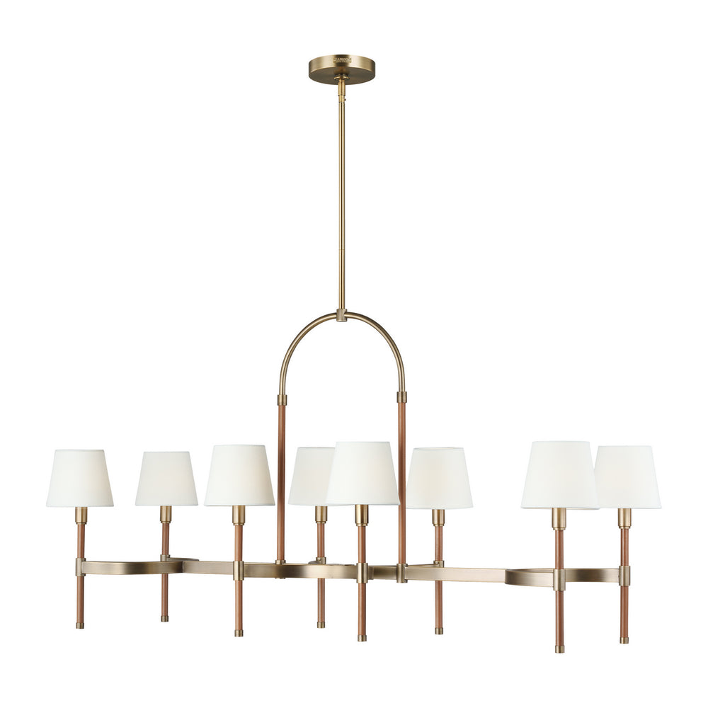 Visual Comfort Studio Canada - LC1028TWB - Eight Light Chandelier - Katie - Time Worn Brass