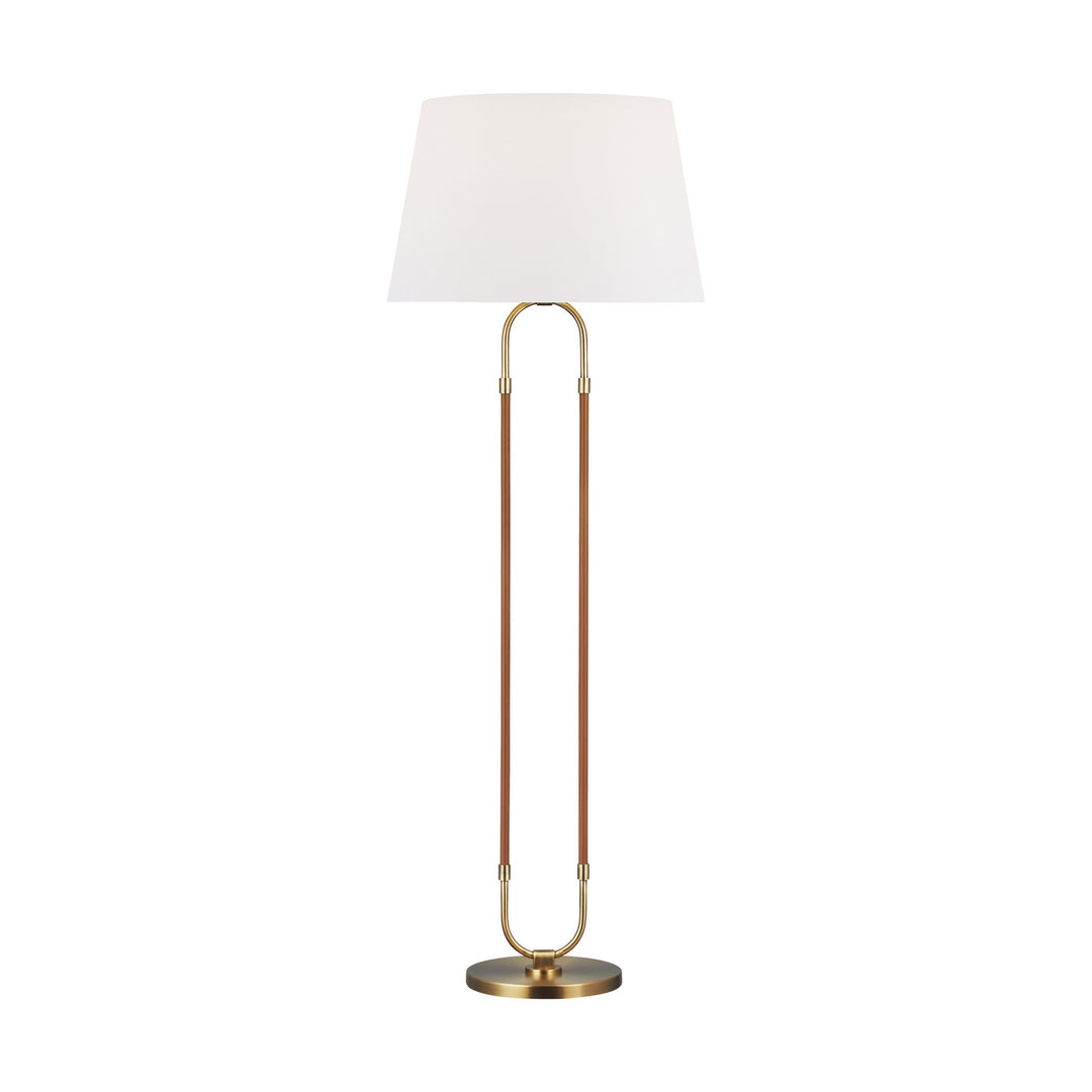 Katie One Light Floor Lamp in Time Worn Brass - available from The Lighting Shoppe, trusted by Canadian homeowners