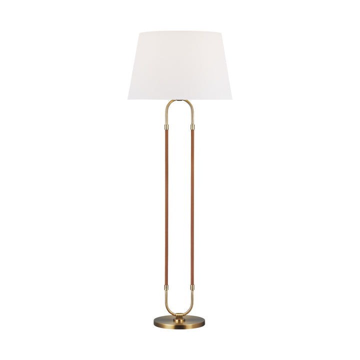 Katie One Light Floor Lamp in Time Worn Brass - available from The Lighting Shoppe, trusted by Canadian homeowners