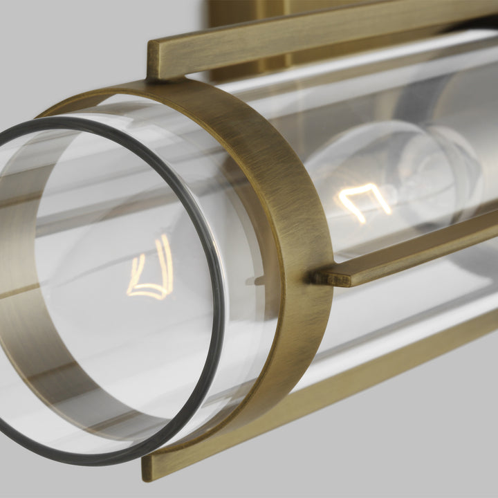 Visual Comfort Studio Canada - LV1002TWB - Two Light Wall Sconce - Flynn - Time Worn Brass