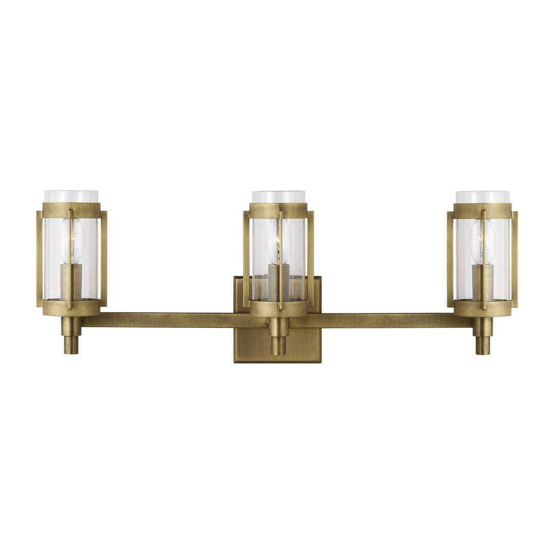 Visual Comfort Studio Canada - LV1023TWB - Three Light Vanity - Flynn - Time Worn Brass