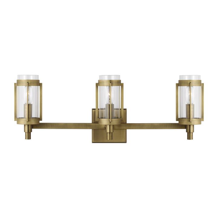 Visual Comfort Studio Canada - LV1023TWB - Three Light Vanity - Flynn - Time Worn Brass