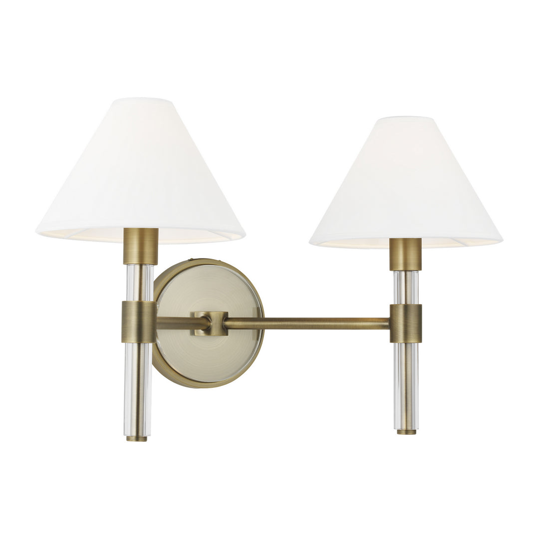 Visual Comfort Studio Canada - LV1032TWB - Two Light Vanity - Robert - Time Worn Brass