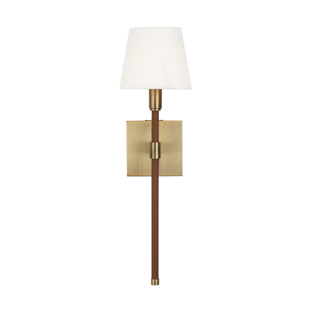 Katie One Light Wall Sconce in Time Worn Brass - available from The Lighting Shoppe, trusted by Canadian homeowners
