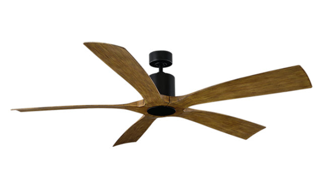 Modern Forms Fans Canada - FR-W1811-70-MB/DK - 70" Ceiling Fan - Aviator 70 - Matte Black/Distressed Koa