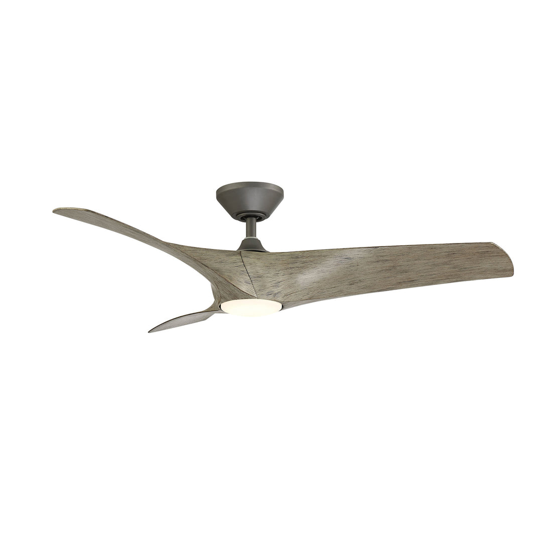 Zephyr 52"Ceiling Fan in Graphite/Weathered Wood - available from The Lighting Shoppe, trusted by Canadian homeowners