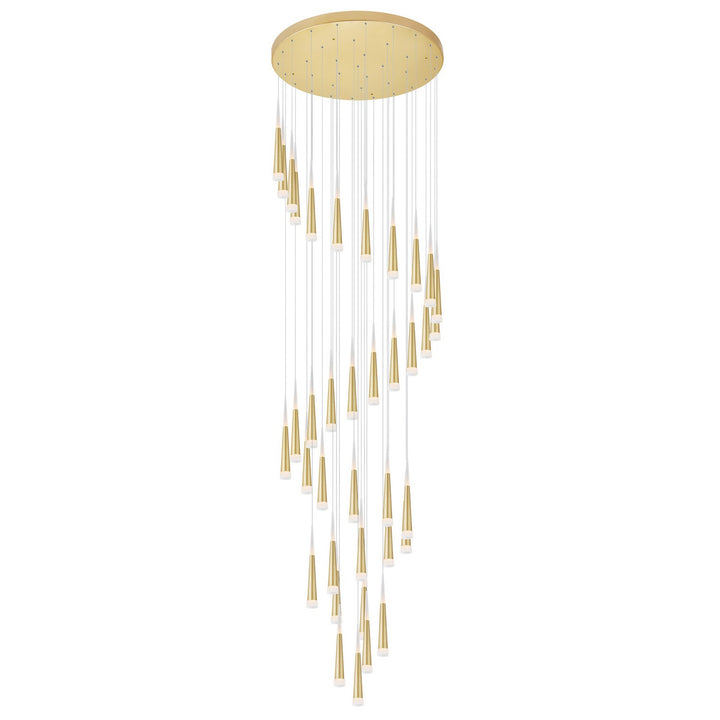 Andes LED Pendant in Satin Gold - available from The Lighting Shoppe, trusted by Canadian homeowners