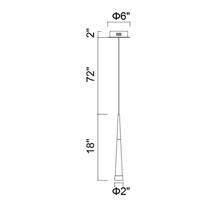 CWI Lighting Canada - 1103P5-1-602 - LED Mini Pendant - Andes - Satin Gold