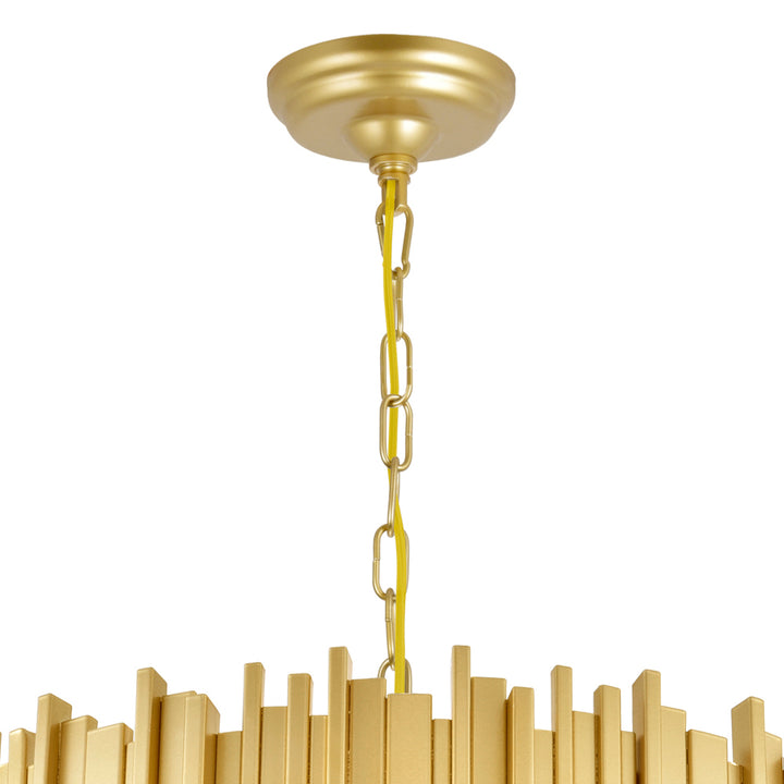 CWI Lighting Canada - 1112P24-7-169 - Seven Light Chandelier - Deco - Medallion Gold