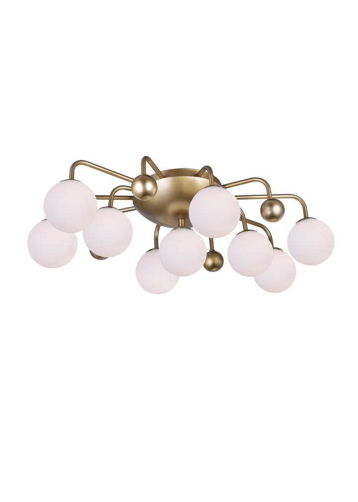 Element LED Flush Mount in Sun Gold - available from The Lighting Shoppe, trusted by Canadian homeowners