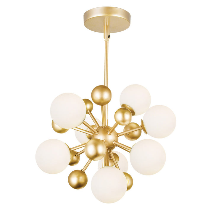 Element LED Chandelier in Sun Gold - available from The Lighting Shoppe, trusted by Canadian homeowners