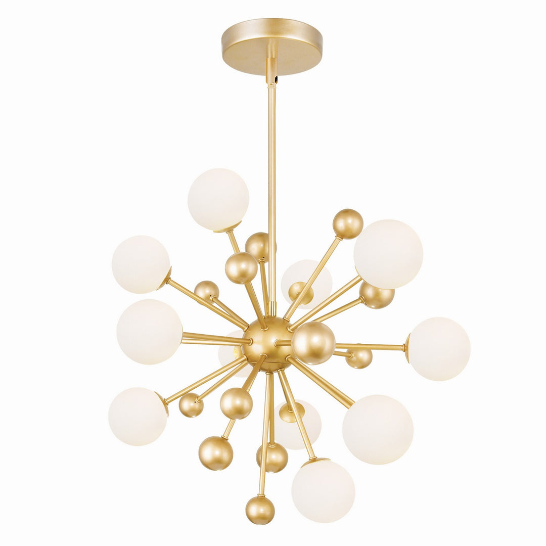 Element LED Chandelier in Sun Gold - available from The Lighting Shoppe, trusted by Canadian homeowners