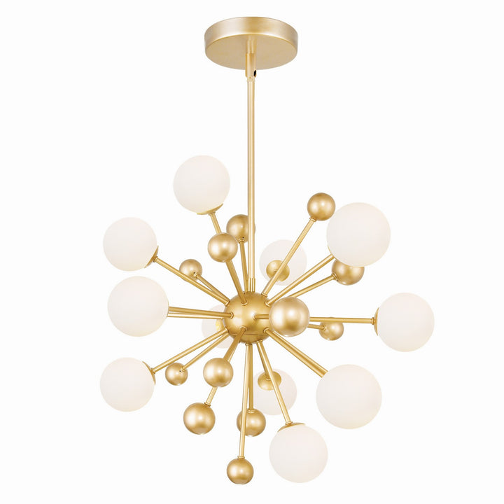Element LED Chandelier in Sun Gold - available from The Lighting Shoppe, trusted by Canadian homeowners