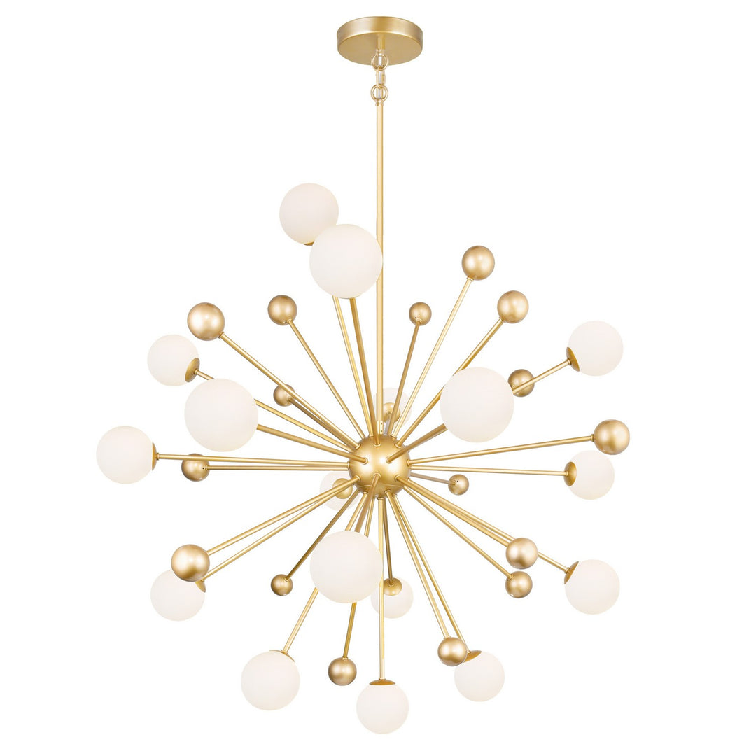 Element LED Chandelier in Sun Gold - available from The Lighting Shoppe, trusted by Canadian homeowners