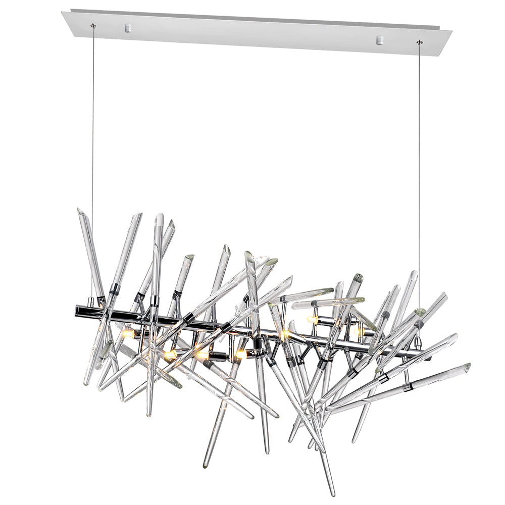 CWI Lighting Canada - 1154P37-9-601 - Nine Light Chandelier - Icicle - Chrome