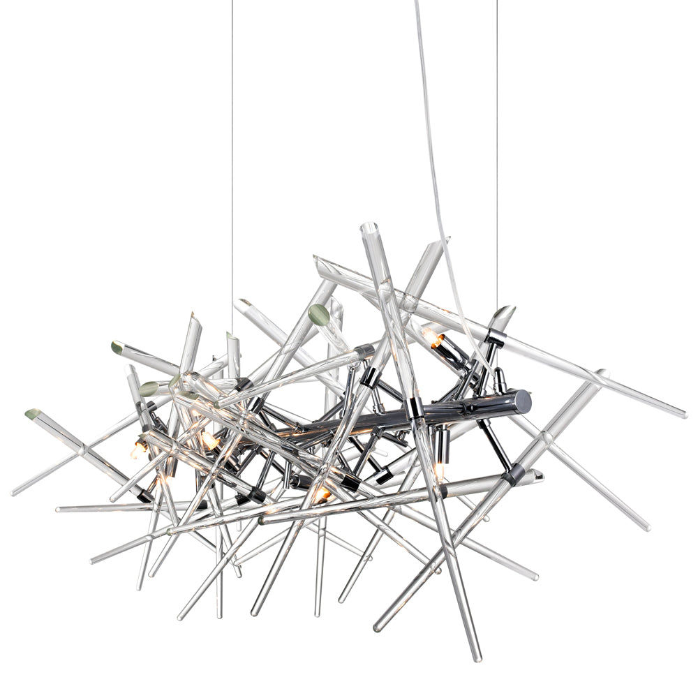 CWI Lighting Canada - 1154P37-9-601 - Nine Light Chandelier - Icicle - Chrome