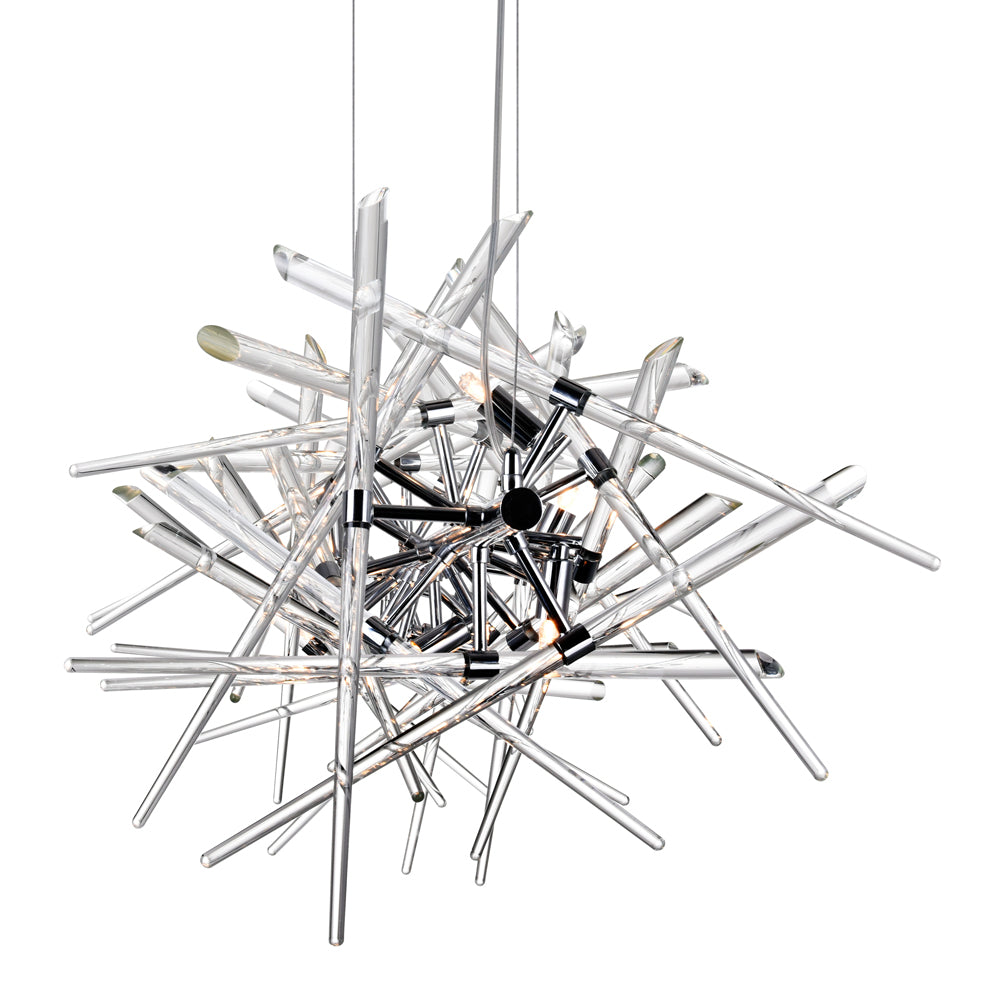 CWI Lighting Canada - 1154P37-9-601 - Nine Light Chandelier - Icicle - Chrome