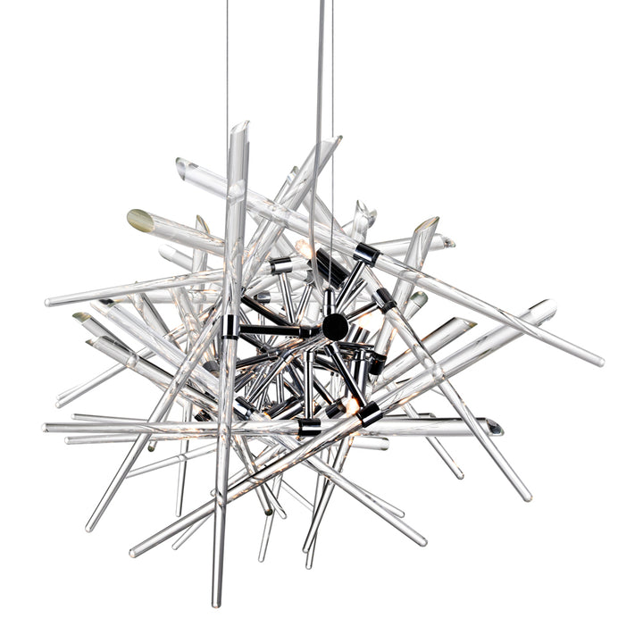 CWI Lighting Canada - 1154P37-9-601 - Nine Light Chandelier - Icicle - Chrome