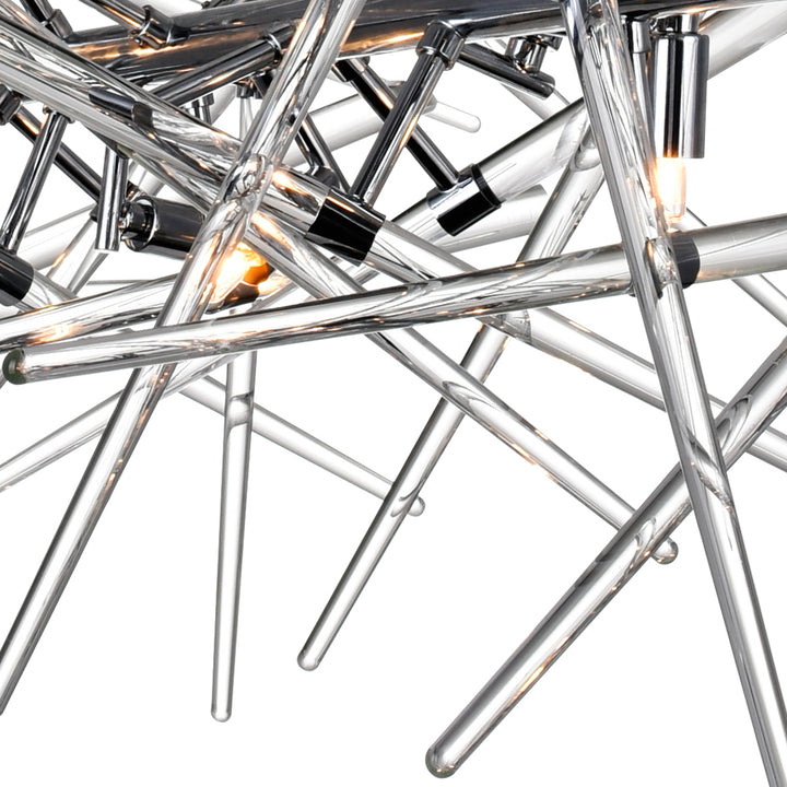 CWI Lighting Canada - 1154P37-9-601 - Nine Light Chandelier - Icicle - Chrome