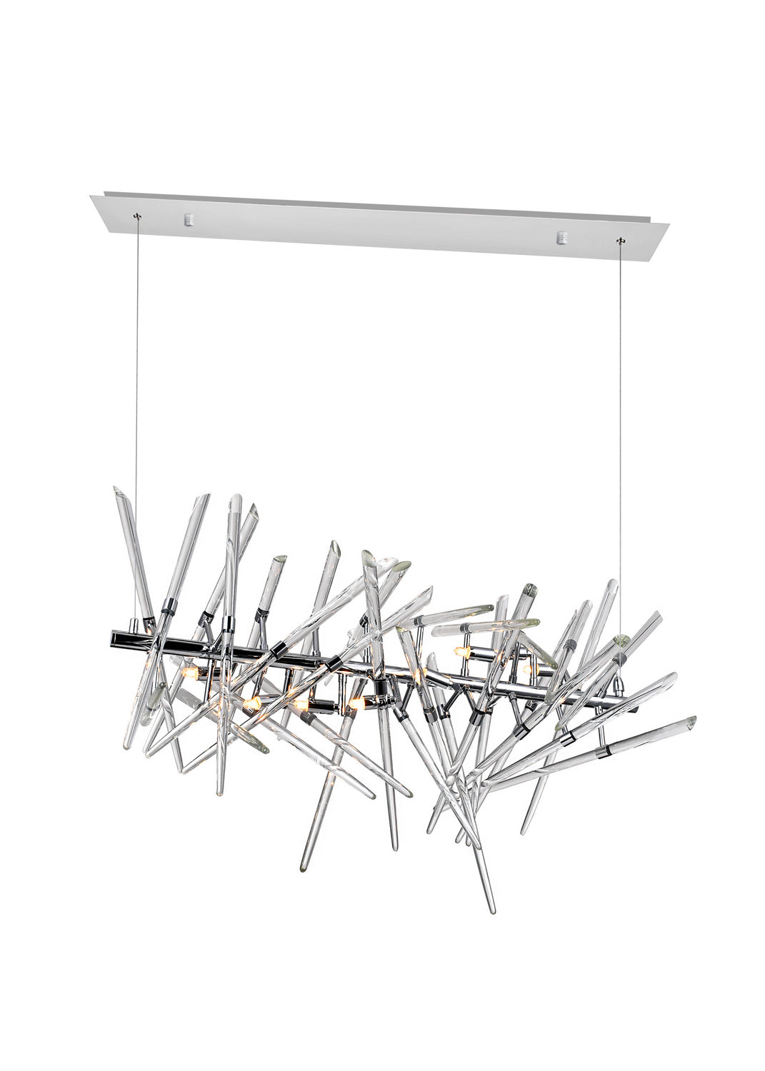 Icicle Nine Light Chandelier in Chrome - available from The Lighting Shoppe, trusted by Canadian homeowners