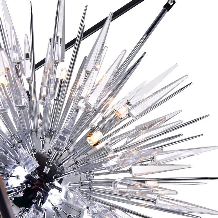 CWI Lighting Canada - 1178P44-20-601 - 20 Light Chandelier - Starburst - Chrome & Black