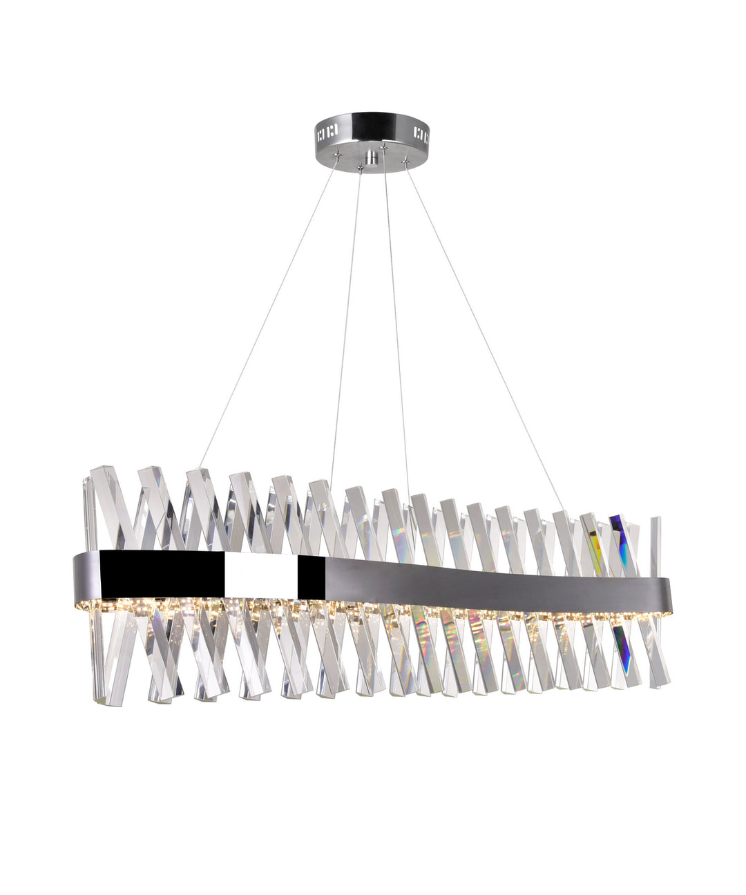 Glace LED Chandelier in Chrome - available from The Lighting Shoppe, trusted by Canadian homeowners