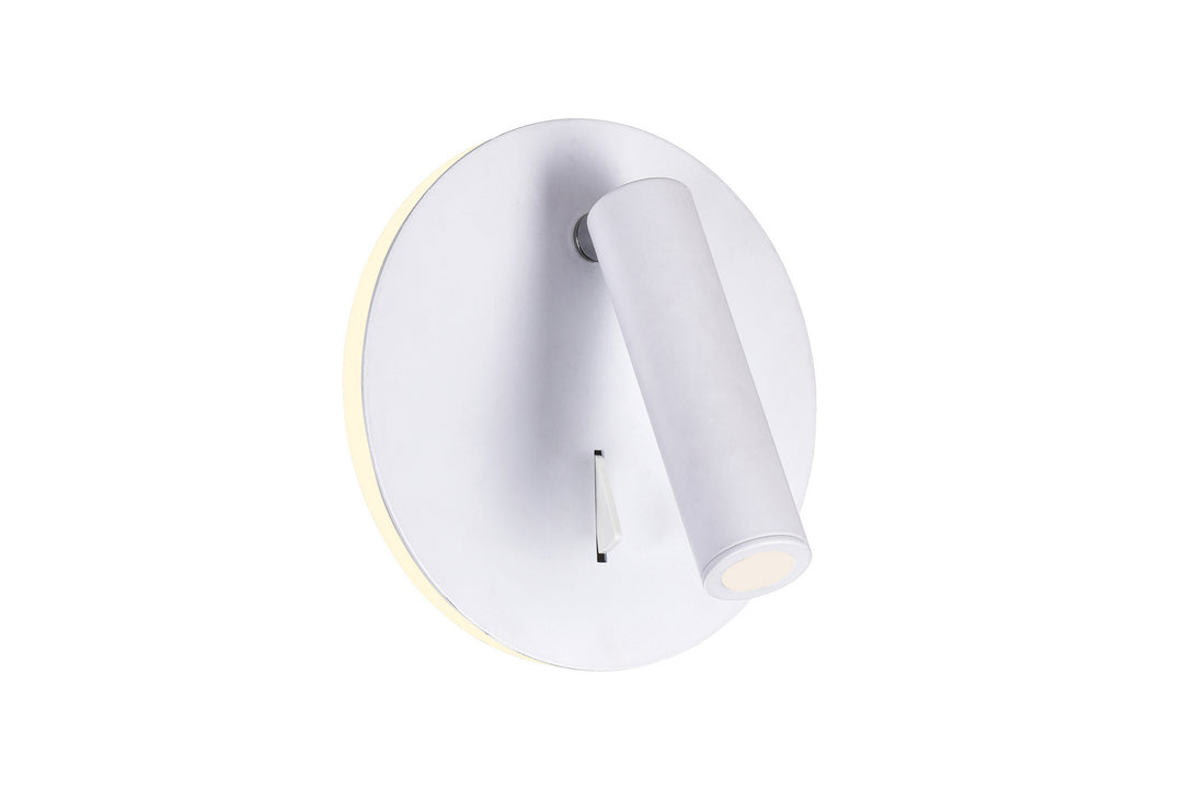 Private I LED Wall Sconce in Matte White - available from The Lighting Shoppe, trusted by Canadian homeowners