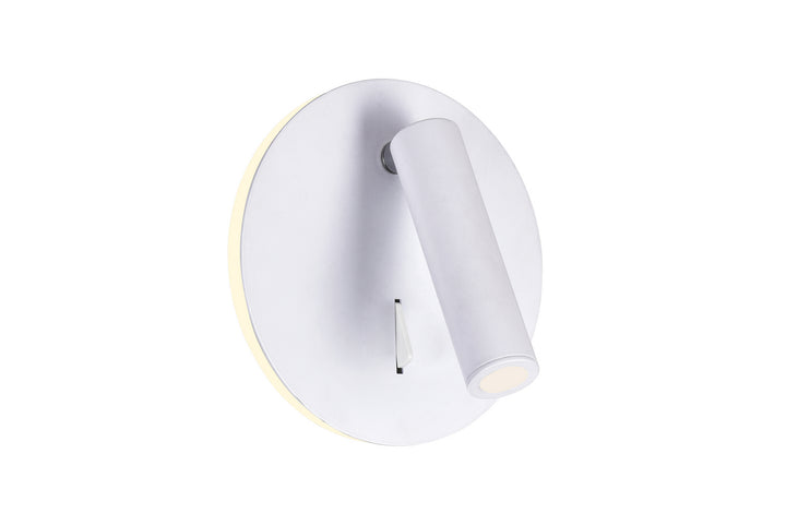 Private I LED Wall Sconce in Matte White - available from The Lighting Shoppe, trusted by Canadian homeowners