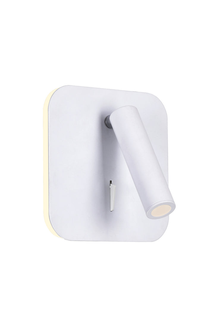 Private I LED Wall Sconce in Matte White - available from The Lighting Shoppe, trusted by Canadian homeowners