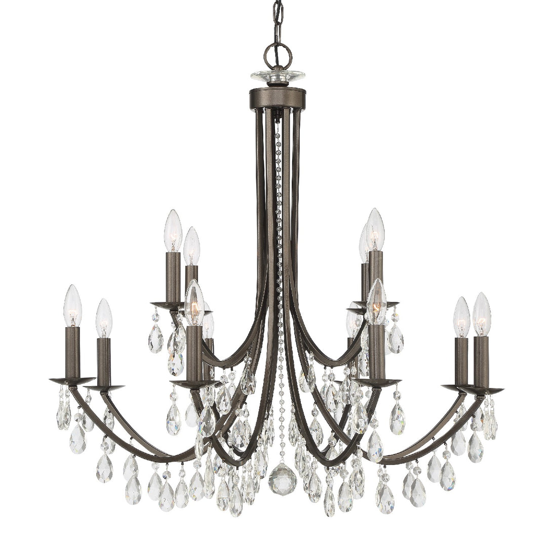 Bridgehampton 12 Light Chandelier in Vibrant Bronze - available from The Lighting Shoppe, trusted by Canadian homeowners