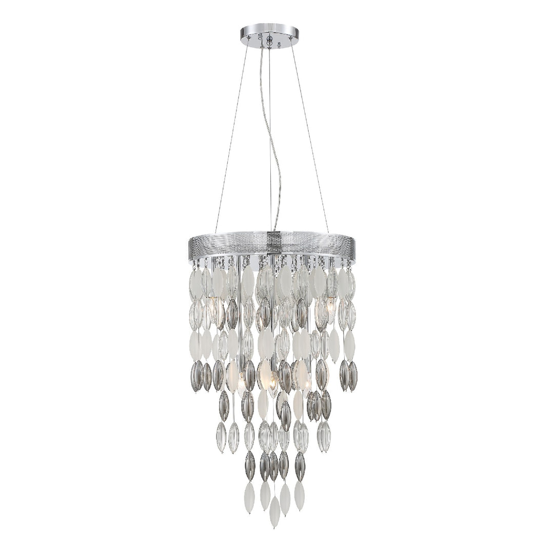 Hudson Six Light Chandelier in Polished Chrome - available from The Lighting Shoppe, trusted by Canadian homeowners