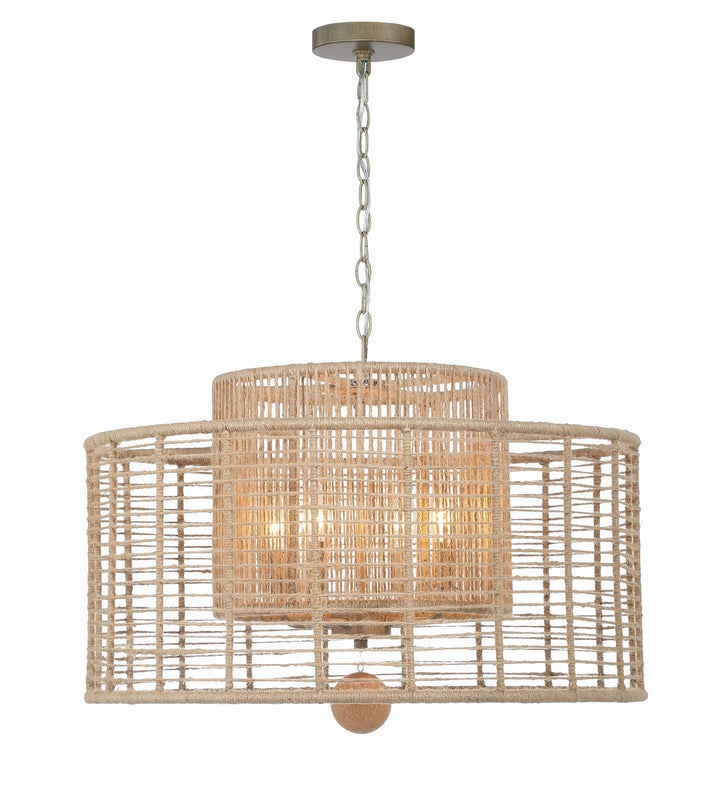 Jayna Four Light Chandelier in Burnished Silver - available from The Lighting Shoppe, trusted by Canadian homeowners
