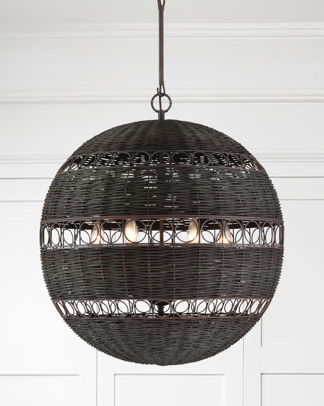 Remy Six Light Chandelier in Forged Bronze - available from The Lighting Shoppe, trusted by Canadian homeowners