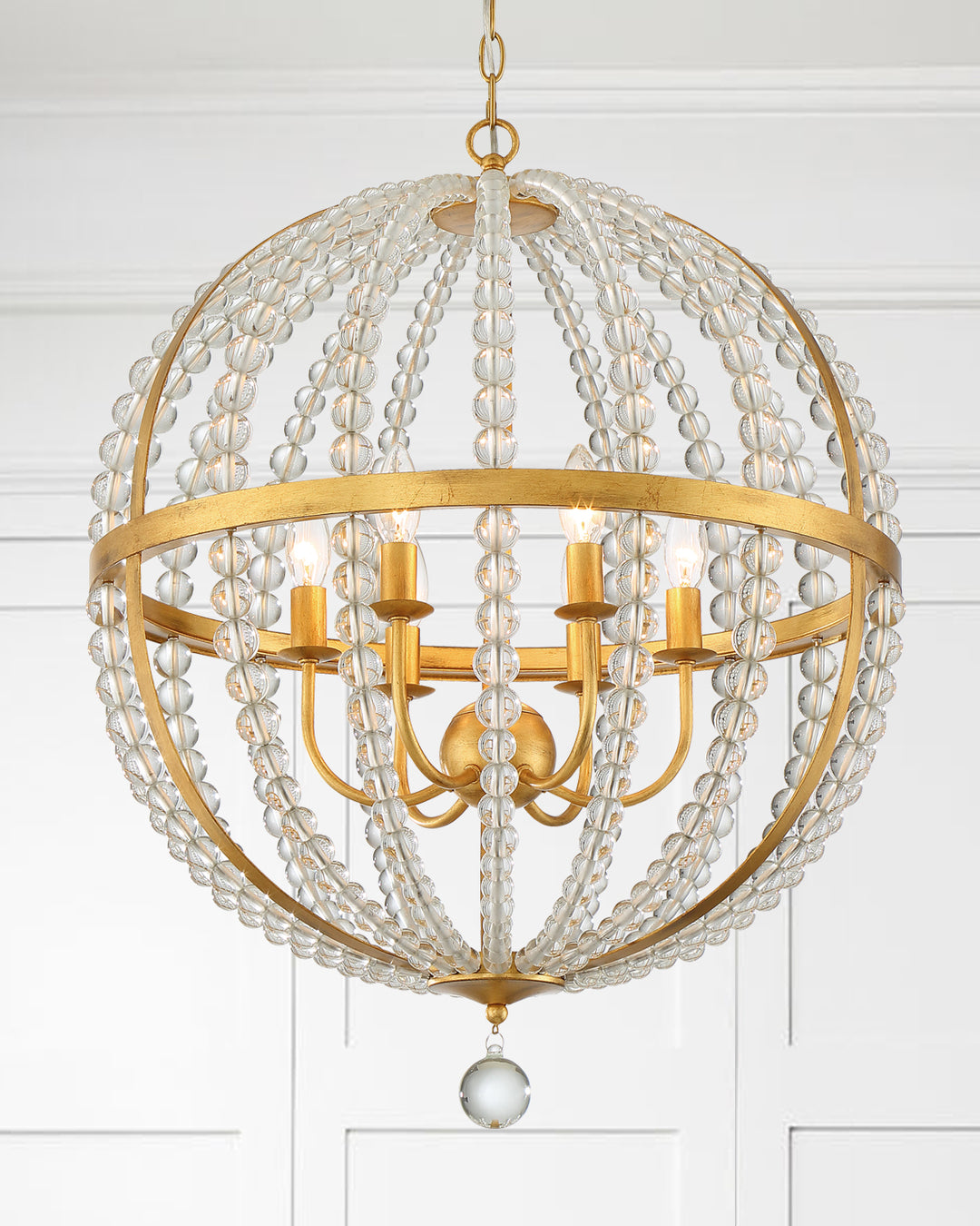 Roxy Six Light Chandelier in Antique Gold - available from The Lighting Shoppe, trusted by Canadian homeowners