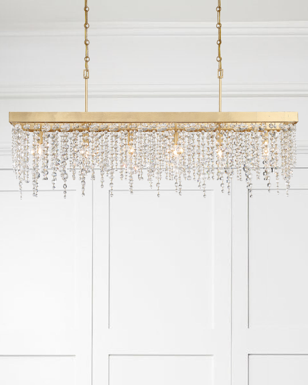Crystorama - WIN-617-GA-CL-MWP - Six Light Chandelier - Winham - Antique Gold