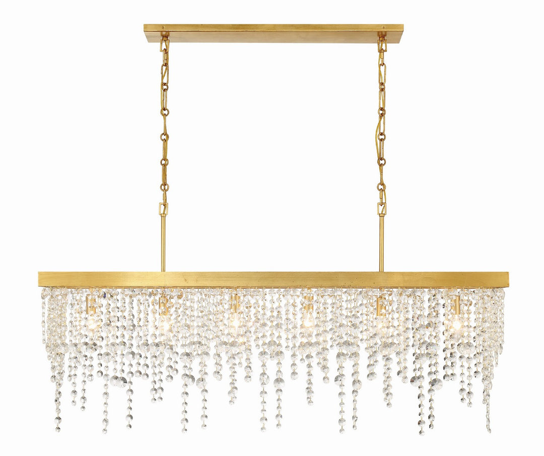Winham Six Light Chandelier in Antique Gold - available from The Lighting Shoppe, trusted by Canadian homeowners