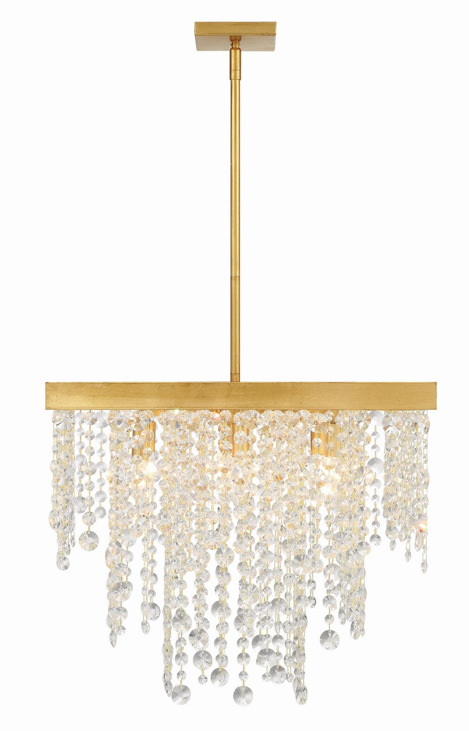Winham Eight Light Chandelier in Antique Gold - available from The Lighting Shoppe, trusted by Canadian homeowners