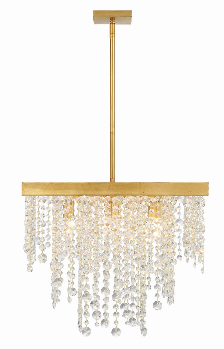 Winham Eight Light Chandelier in Antique Gold - available from The Lighting Shoppe, trusted by Canadian homeowners