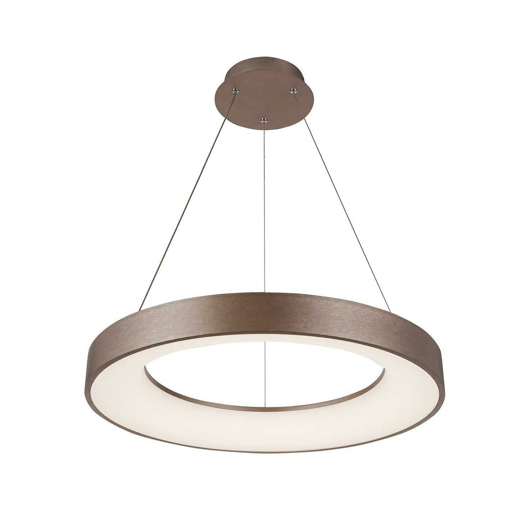 Acryluxe LED Pendant in Light Bronze Justice Designs