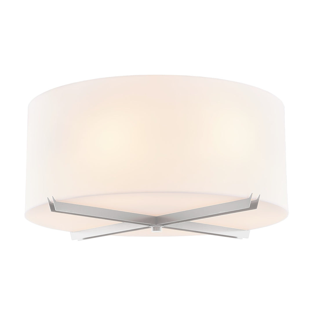 Justice Designs - ACR-9526-OPAL-NCKL - Six Light Flush-Mount - Acryluxe - Dark Bronze