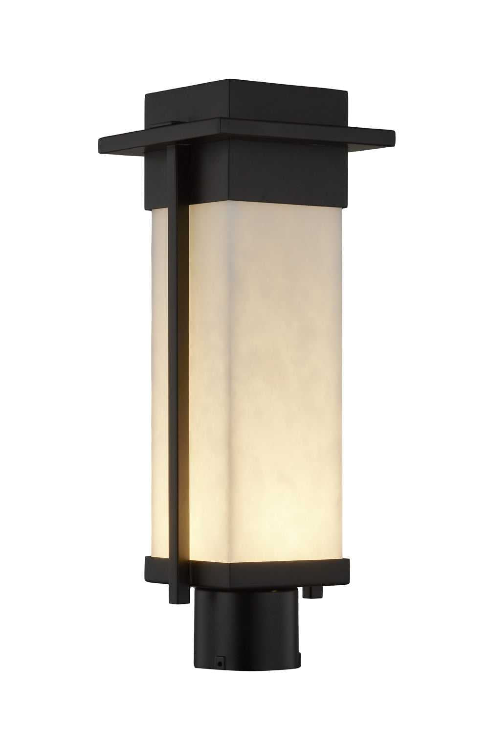 Clouds LED Post Mount in Matte Black Justice Designs