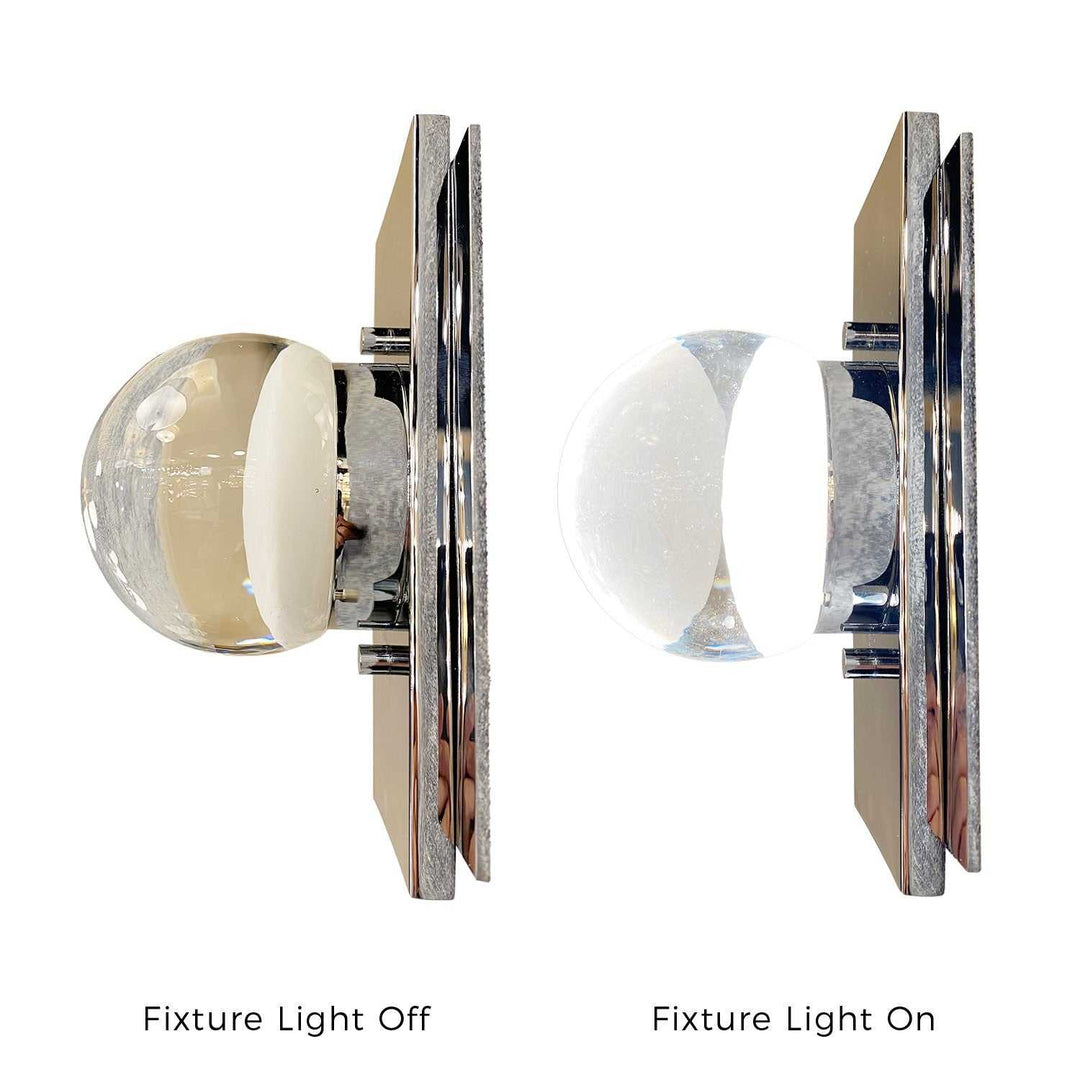 Fusion LED Wall Sconce in Polished Chrome Justice Designs